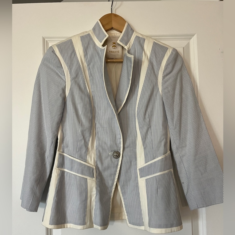 Abaeté pin striped blazer
